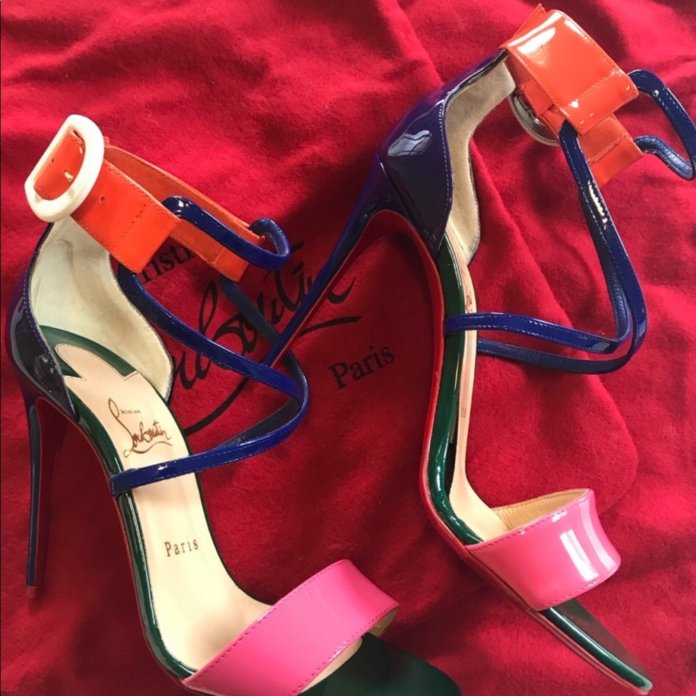 ❤️Christian Louboutin❤️ Choca Colorblock Sandal💕